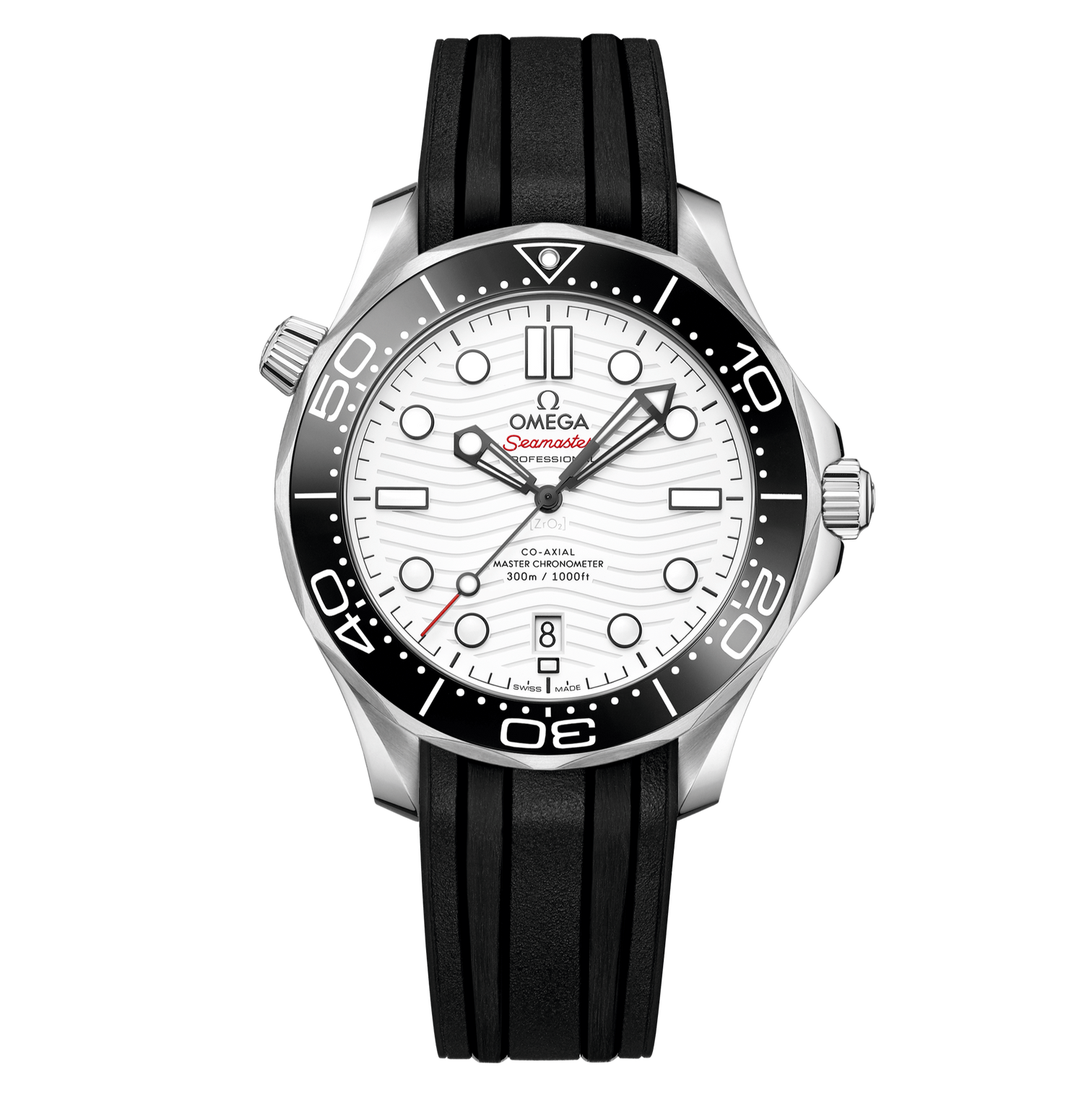 OMEGA Seamaster Diver 300m Co-Axial Master Chronometer 42mm, Steel on rubber strap